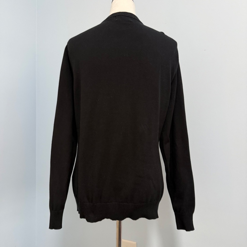 CRACKED WHEAT Women’s Long Sleeve Button Down 100% Cotton Cardigan Sweater Sz L - Picture 4 of 9